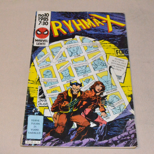 Ryhmä-X 10 - 1985